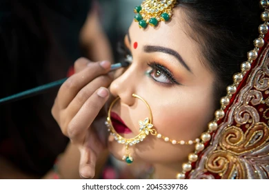close-beautiful-traditional-indian-bride-260nw-2045339786